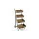 Vintage Wooden Rustic Crate Ladder 4 Tier Display Shelving Unit Home Or Retail