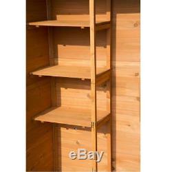 WOODEN GARDEN SHED Accessories Shelves Fir Wood Outdoor Inner Storage Heavy Duty