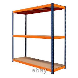 Warehouse Racking S-Rax Shelving Heavy Duty 300kg Per Shelf Garage Workshop