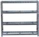 Welded Steel Garage Shelving Unit 4-shelf Heavy Duty Steel Adjustable Shelves