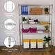 Wire Shelving Rack 5 Tier Metal Storage Shelf Unit Stand Kitchen Office Garage