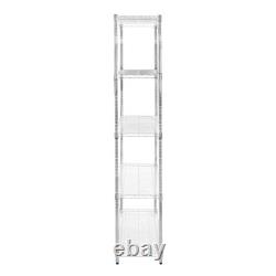 Wire Shelving Rack 5 Tier Metal Storage Unit Heavy Duty Free
