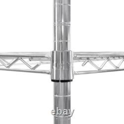 Wire Shelving Rack 5 Tier Metal Storage Unit Heavy Duty Free