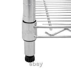 Wire Shelving Rack 5 Tier Metal Storage Unit Heavy Duty Free