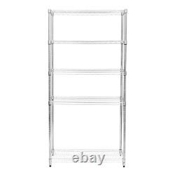 Wire Shelving Rack 5 Tier Metal Storage Unit Heavy Duty Free