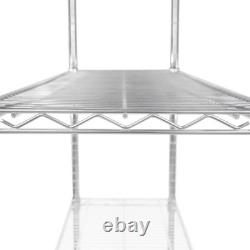 Wire Shelving Rack 5 Tier Metal Storage Unit Heavy Duty Free