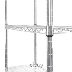 Wire Shelving Rack 5 Tier Metal Storage Unit Heavy Duty Free