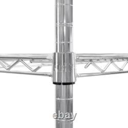 Wire Shelving Rack 5 Tier Metal Storage Unit Heavy Duty Free