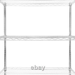 Wire Shelving Rack 5 Tier Metal Storage Unit Heavy Duty Free