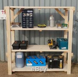 Wooden ACORN Shelving Garage Unit 4 Tier EXTRA Heavy-Duty Racking Shelf Storage