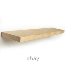 Wooden Floating Scaffold Shelf Industrial Invisible Brackets Display 9 225mm