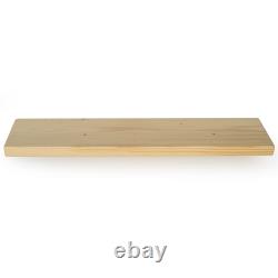 Wooden Floating Scaffold Shelf Industrial Invisible Brackets Display 9 225mm