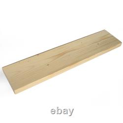 Wooden Floating Scaffold Shelf Industrial Invisible Brackets Display 9 225mm