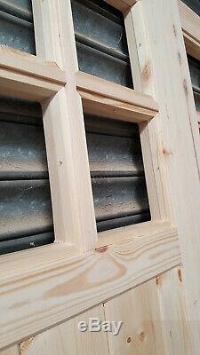 Wooden Garage Doors Heavy Duty Frame, Ledge & Braced 2 Pane Made to size