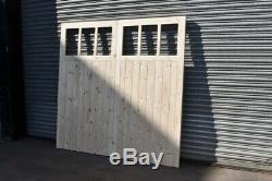 Wooden Garage Doors Heavy Duty Frame, Ledge & Braced 6 Pane