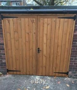 Wooden Garage Doors, Heavy Duty Frame ledge and braced, Made To Measure Service