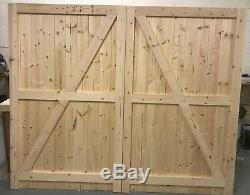 Wooden Garage Doors, Heavy Duty Frame ledge and braced, Made To Measure Service