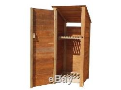 Wooden Log Store 6ft Beech Treated Outdoor Firewood Wood Storage