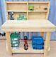 Wooden Pressure Treated Workbench Work Table Industrial Bench Heavy Duty