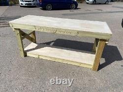 Wooden Workbench 18mm Hardwood Ply Top, Heavy duty Work Table. Free Engraving