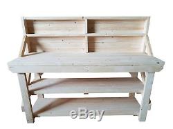 Wooden Workbench Acorn 4ft to 8ft Garage, Workshop, DIY Heavy Duty Work Table