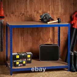 Work Bench Shelf Shed Rack Heavy Duty Industrial Metal Warehouse Garage Storage