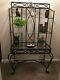 Wrought Iron Bakers Rack Style With Glass Shelves