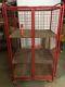 1 X Rouge Mesh Sided Roulement Cage Du Plateau Chariot-2 Portes-heavy Duty