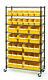 24 Bin Commercial Garage Atelier Roulant Roues En Métal Rack Tablettes De Rangement