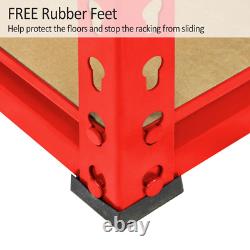 3 Étagères de garage Unité de stockage à 5 niveaux Rangement sans boulons Étagère robuste