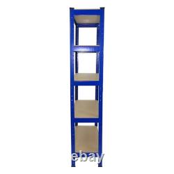 3 pièces Étagère en acier 5 niveaux 75 cm Rangement lourd Garage Entrepôt