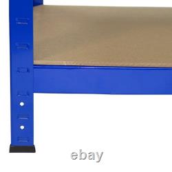 3 pièces Étagère en acier 5 niveaux 75 cm Rangement lourd Garage Entrepôt