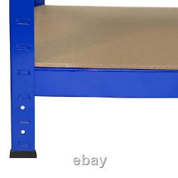 4 x Étagères de garage Unité de rangement Étagage sans boulons Étagère de stockage robuste 75 cm