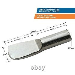 50 Pack 3mm Étagère En Forme De Cuillère Pin Cabinet Support Pegs Holder Nickel Métal