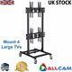 Allcam Fs1046 Chariot Tv Double Face À Double Face Avec Supports 4 Tv Multi Stand