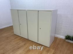 Armoires en métal robustes / 2 étagères / 80 cm de large / 110 cm de hauteur / 47 cm de profondeur