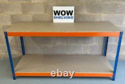 Banc de travail robuste pour atelier industriel, garage, abri de jardin, banc de rangement et d'emballage