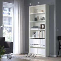 Bibliothèque IKEA BILLY blanche, étagère robuste, unité de rangement, étagère de stockage 80x28x202cm