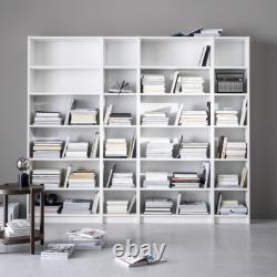 Bibliothèque IKEA BILLY blanche, étagère robuste, unité de rangement, étagère de stockage 80x28x202cm