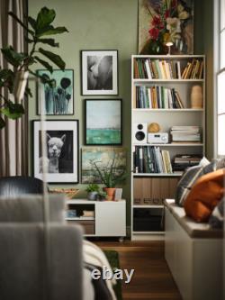 Bibliothèque IKEA BILLY blanche, étagère robuste, unité de rangement, étagère de stockage 80x28x202cm