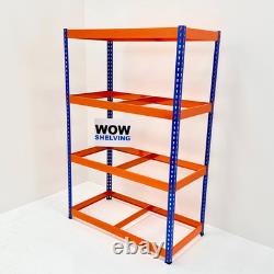 Cadre en métal pour étagères à usage intensif - Cadre uniquement pour garage, atelier ou abri industriel