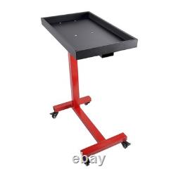 Chariot d'outils de garage ajustable robuste, chariot de station de travail mobile avec étagère de rangement