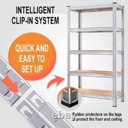Ensemble de 2 unités de rayonnage en métal pour garage, étagères de stockage lourdes pour entrepôt