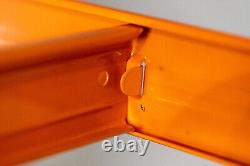 Étagère à 4 niveaux pour garage, unité de rayonnage sans boulon en métal robuste pour le stockage dans un abri de jardin.