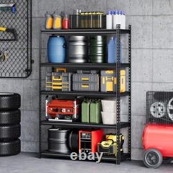 Étagère à 5 niveaux, rayonnage lourd, étagères de garage, dimensions 120x40x183cm