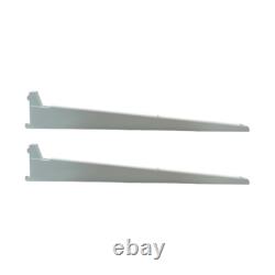 Étagère à fente double HD, support mural blanc ajustable, boîtes en vrac de 2 et 10