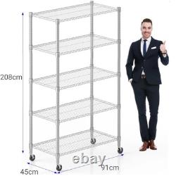 Étagère à niveaux 4/5/6, rayonnage lourd pour garage, unité de rangement étagères