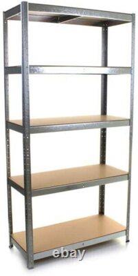 Étagère à rayonnage lourde 5 niveaux pour garage, unité de rangement étagères 180x90x40cm