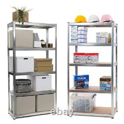 Étagère à rayonnage lourde 5 niveaux pour garage, unité de rangement étagères 180x90x40cm