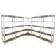 &Eacute;tag&egrave;re D&rsquo;angle Et Unit&eacute; De Rayonnage &agrave; 4 &eacute;tag&egrave;res De 90 Cm Sans Boulons, Stockage Robuste<br/>